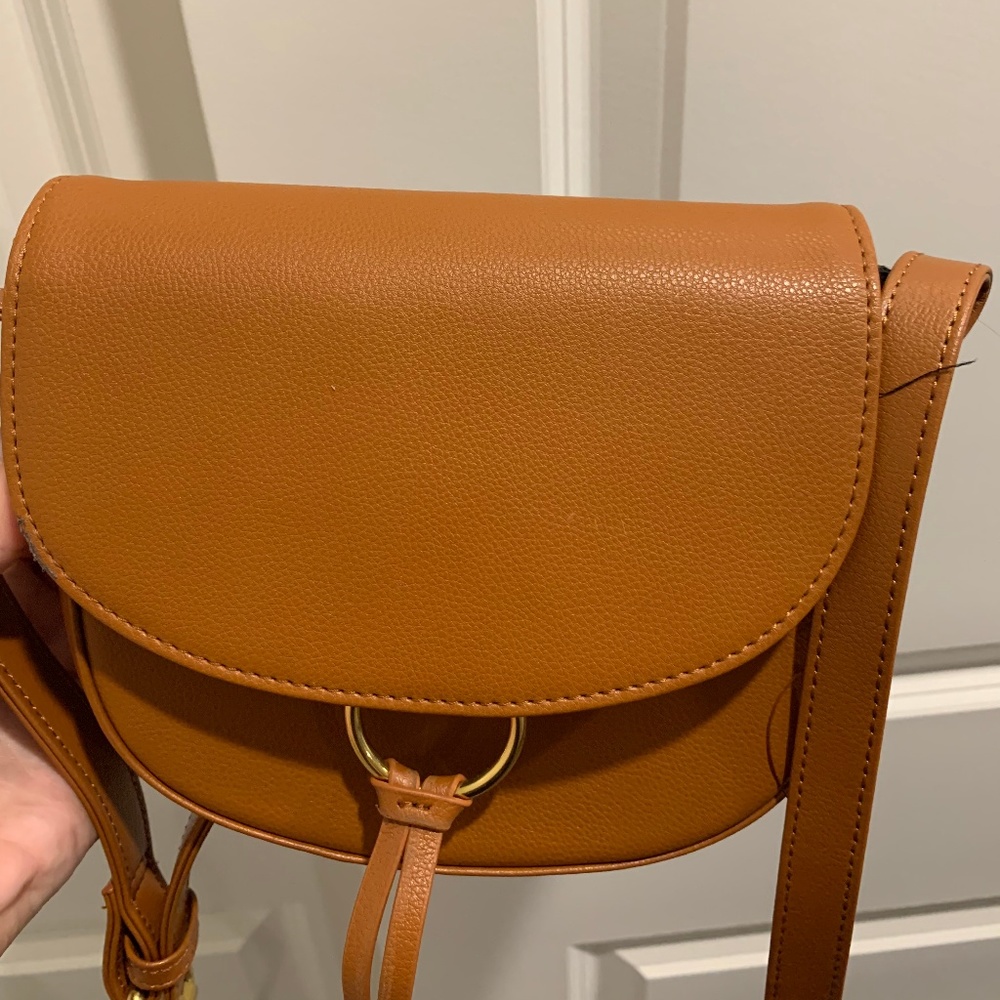 Leather crossbody purse